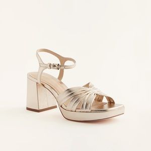 NEW Reformation Maize Platform Sandal- Gold